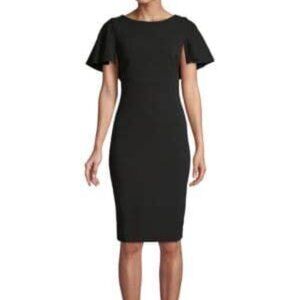 Calvin Klein Woman Plus Size 16W Flutter Cape Sleeve Dress - NWOT